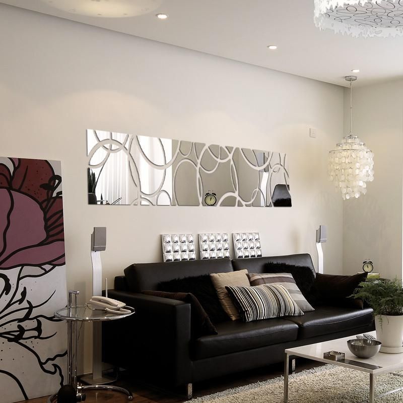 2015 New Hot Large Acrylic Mirror Wall Stickers 3D Sticker Home Within 3D Modern Wall Art (Photo 16 of 20)