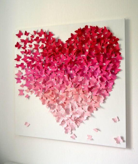 25+ Unique 3D Wall Art Ideas On Pinterest | Butterfly Wall, Diy With Regard To Diy 3D Paper Wall Art (Photo 17 of 20)
