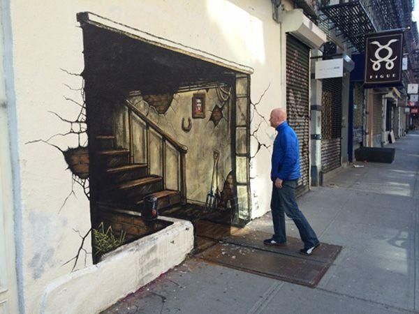 365 Best Art / Arte Images On Pinterest | Street Art, Urban Art For 3D Wall Art Illusions (Photo 18 of 20)