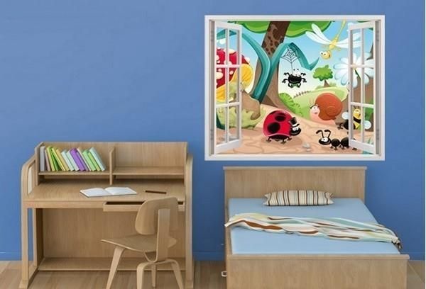 3D Insects Family Nursery Wall Sticker Decal Inside Baby Nursery 3D Wall Art (View 20 of 20)