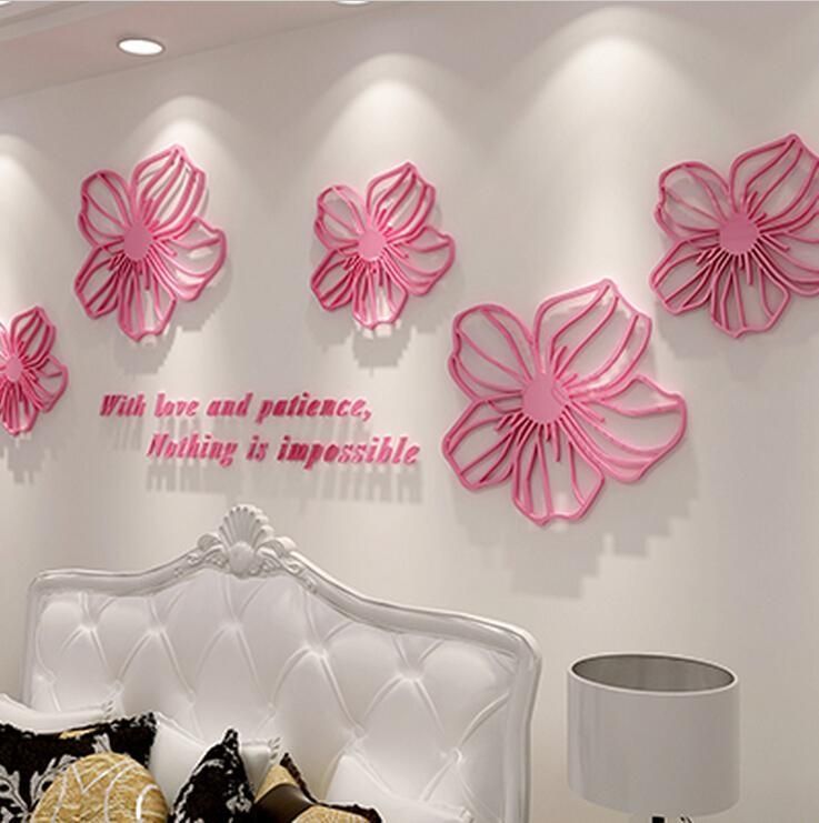 3D Wall Decals Flowers – Wall Murals Ideas With Flowers 3D Wall Art (Photo 6 of 20)