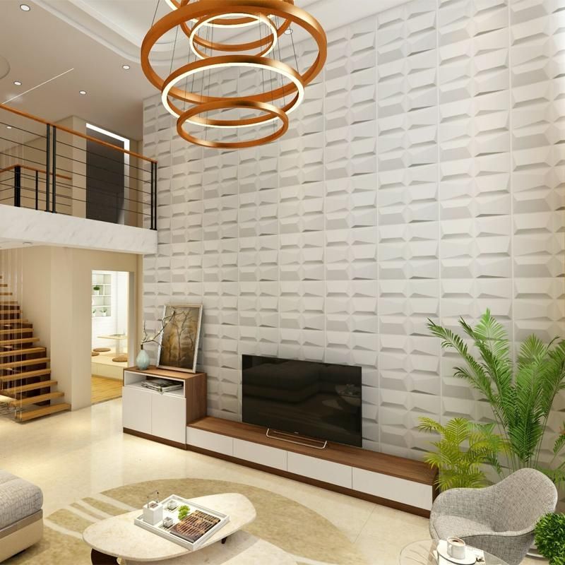 3D Wall Paneling For Indoor Decorative Textured Pyramid White Set Pertaining To 3D Wall Covering Panels (View 20 of 20)