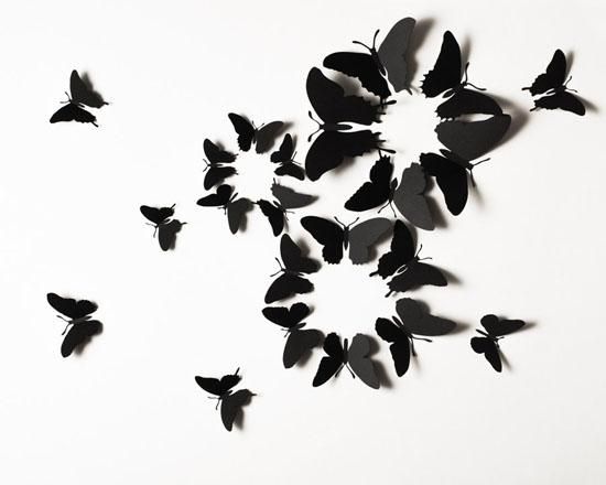 Black 3D Butterfly Wall Art : No More Boring Wall! | Modern Home Decor With Regard To White 3D Butterfly Wall Art (View 16 of 20)