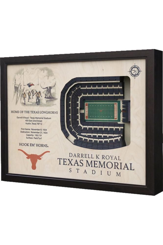 Darrell K. Royal Texas Memorial Stadium Wall Art | Co Op Intended For 3D Stadium View Wall Art (Photo 10 of 20)