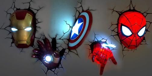 Experiencing Wall Lightings And Decorations With Marvel 3D Wall Pertaining To Marvel 3D Wall Art (View 5 of 20)