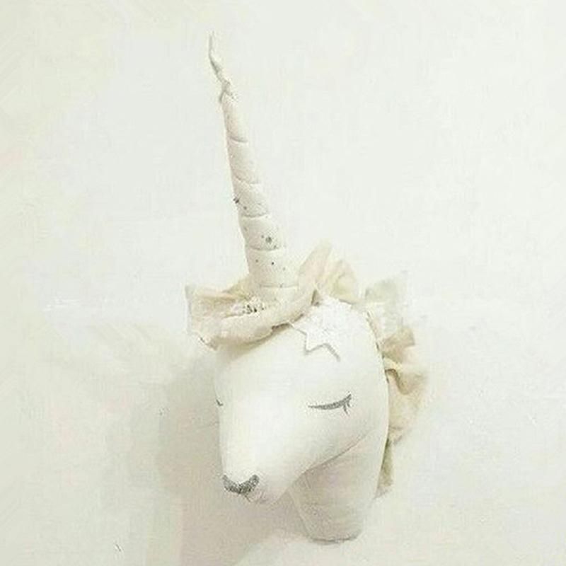 Ins Toys Unicorn Head Wall Mount Cute Animal Heads Wall Hanging 3D Regarding 3D Unicorn Wall Art (Photo 13 of 20)