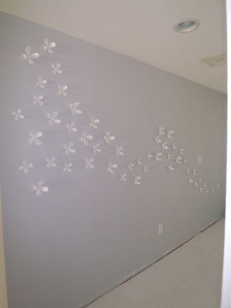 My Mom Got These Umbra Wall Flowers @ Bed Bath And Beyond For $20 Inside Umbra 3D Flower Wall Art (View 6 of 20)