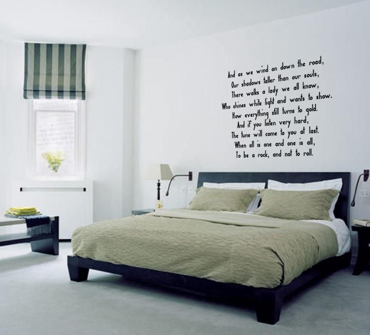 Stairway To Heaven (Led Zeppelin) Lyric Wall Decal Sticker Quote In Led Zeppelin 3D Wall Art (Photo 10 of 20)
