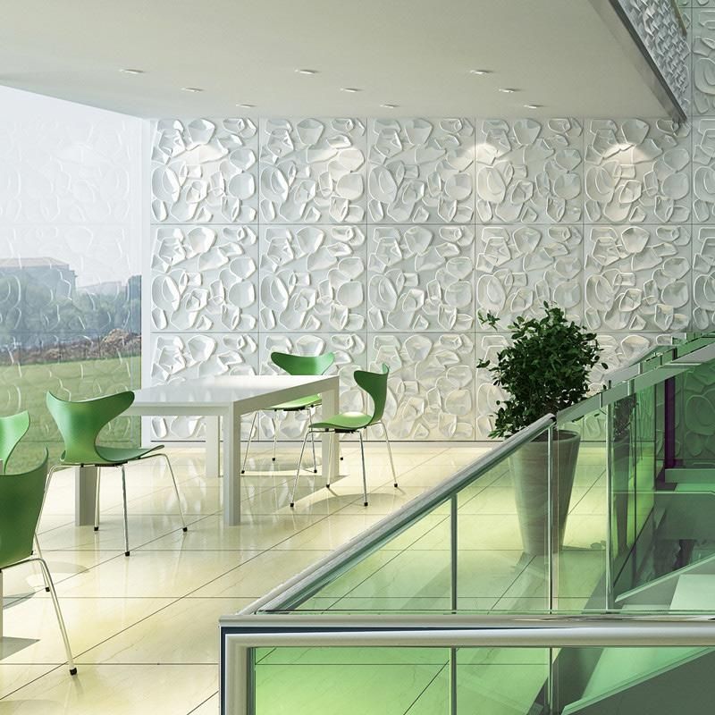 Textured Wall Art 3D Wall Panels Primitive White (Set Of 36) 387.5 With 3D Wall Panels Wall Art (Photo 2 of 20)