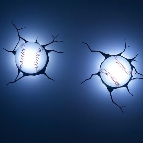 Wall Art Nightlight – Baseballs With Baseball 3D Wall Art (View 4 of 20)