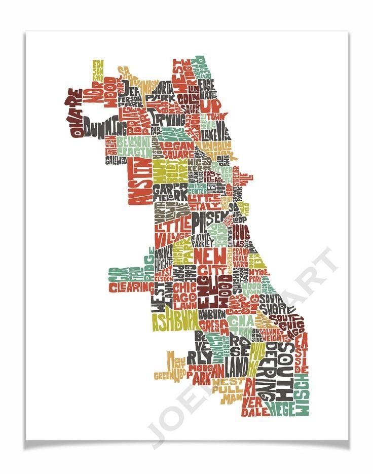 59 Best Chicago Neighborhoods Images On Pinterest | Chicago In Chicago Neighborhood Map Wall Art (View 5 of 20)