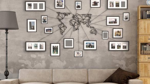 Cool Design Ideas Map Wall Art Diy Canvas Uk Etsy Antique Maps With Cool Map Wall Art (View 14 of 20)