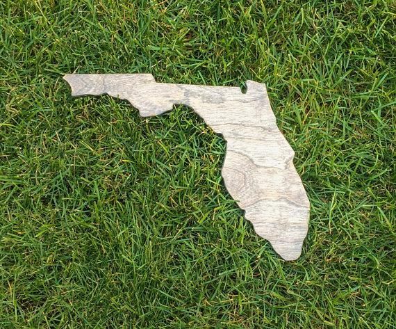 Florida Wall Art Wooden Florida Map Rustic Florida Decor For Florida Map Wall Art (Photo 16 of 20)
