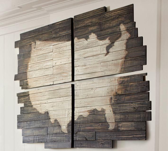 Planked Usa Wall Art Panels | Pottery Barn Throughout Usa Map Wall Art (View 9 of 20)