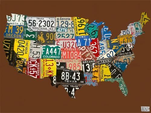 Plate Usa Map, Chocolateoopsy Daisy For Usa Map Wall Art (View 20 of 20)
