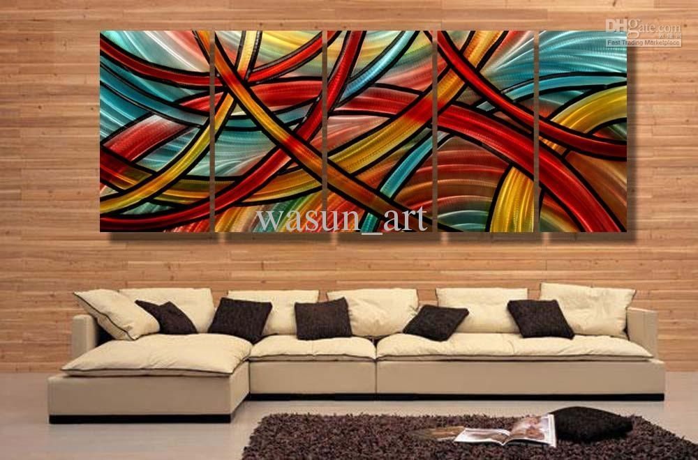 2018 Modern Contemporary Abstract Painting,metal Wall Art Throughout Contemporary Abstract Wall Art (View 1 of 20)