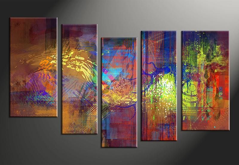 40 Nice Ideas 5 Piece Wall Art Canvas | Panfan Site Regarding Abstract Wall Art Canvas (View 9 of 20)