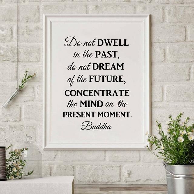 Buddha Philosophy Quote Wall Art Canvas Print Poster , Do Not With Regard To Dwell Abstract Wall Art (View 18 of 20)