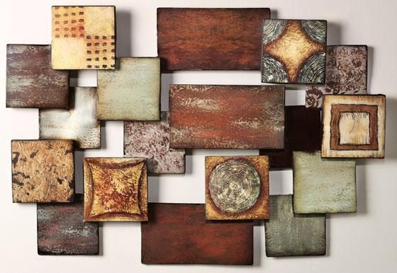 Contemporary Modern Abstract Wall Art Made Of Metal: Ceramic Wall Pertaining To Abstract Ceramic Wall Art (View 1 of 20)