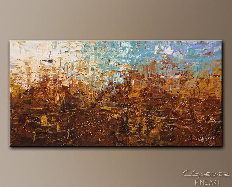 Featured Photo of Blue and Brown Abstract Wall Art