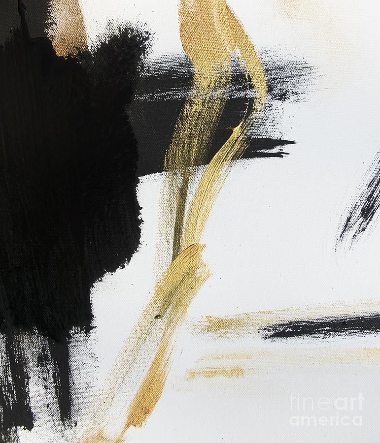 Gold Black And White Modern Abstract Paintingwall Art And Home Intended For Black And Gold Abstract Wall Art (View 17 of 20)