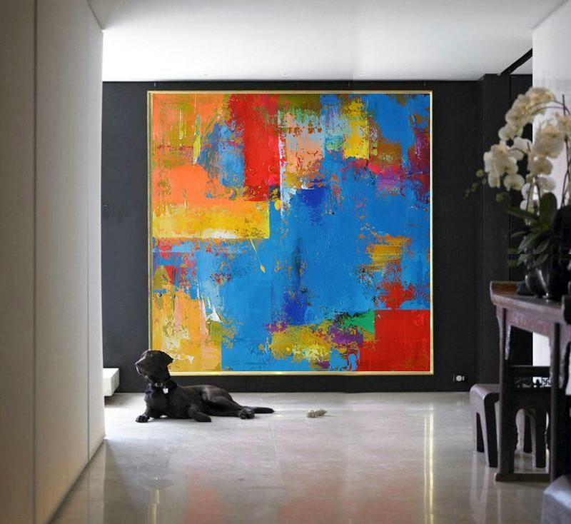 Handmade Large Contemporary Art Canvas Painting, Original Art Within Acrylic Abstract Wall Art (View 4 of 20)
