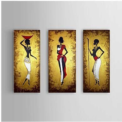 Southeast African Women  Modern Abstract Canvas Oil Painting Wall In Abstract African Wall Art (View 13 of 20)
