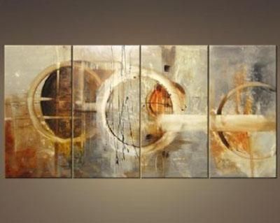 Three Signs Of Rain Modern Canvas Art Wall Decor Abstract Oil Inside Abstract Wall Art Canvas (View 13 of 20)