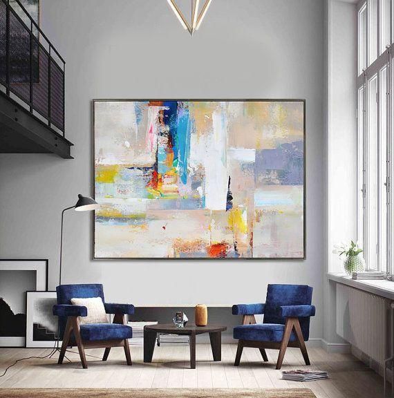 Wall Art Designs: Large Abstract Wall Art Big Wall Art Handmade In Extra Large Canvas Abstract Wall Art (View 13 of 20)