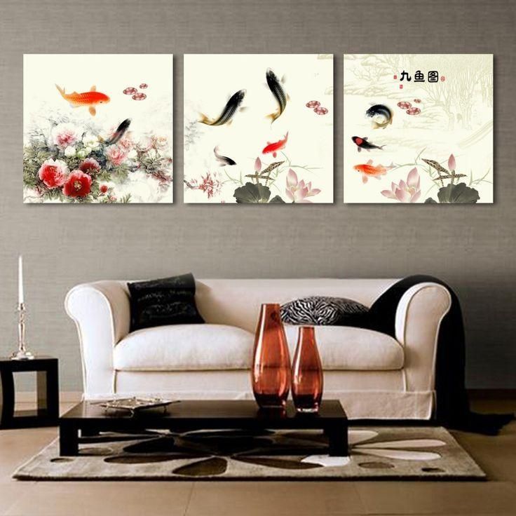 14 Best Feng Shui Images On Pinterest | Cherry Blossoms, Cherry Pertaining To Koi Canvas Wall Art (View 10 of 20)