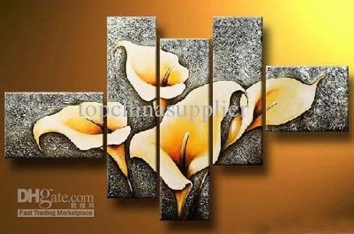 2018 Art Modern Abstract Oil Painting Beautiful Flower Painting With Regard To Modern Abstract Oil Painting Wall Art (View 9 of 20)