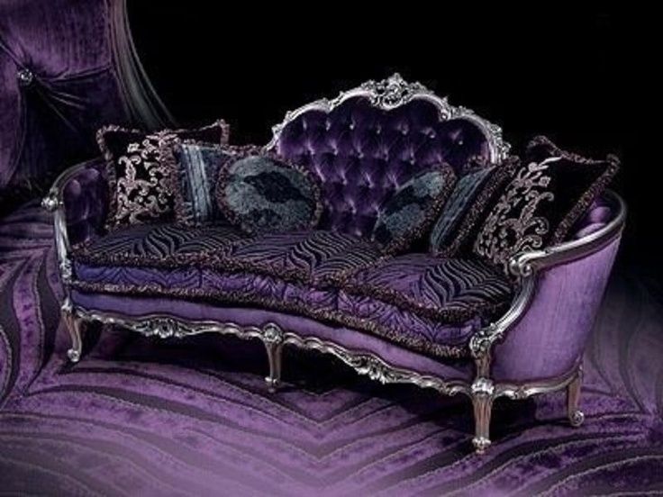 25 Surprisingly Stylish Gothic Bedroom Design And Ideas | Velvet Intended For Gothic Sofas (Photo 35236 of 35622)