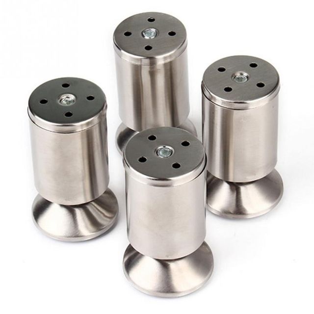 4Pcs/pack Stainless Steel Kitchen Adjustable Feet Height Furniture Regarding Sofas With Adjustable Legs (View 1 of 10)
