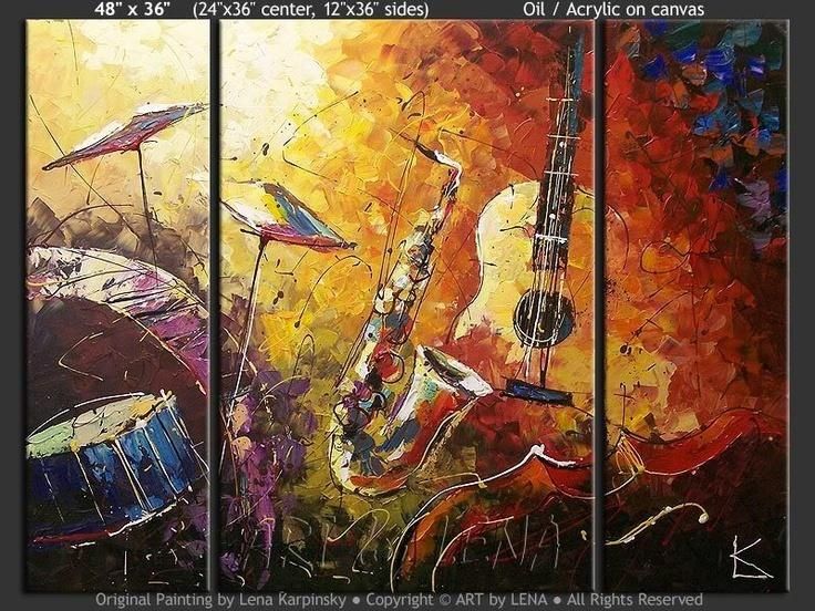 92 Best Inspiration In Art Images On Pinterest | Canvases Pertaining To Jazz Canvas Wall Art (View 3 of 20)