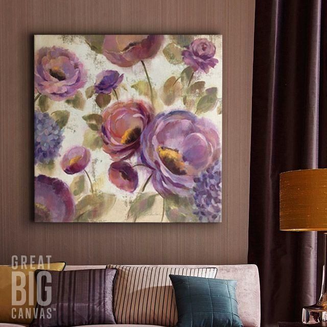 93 Best Purple & Lilac Art Images On Pinterest | Framed Art Prints With Purple Flowers Canvas Wall Art (View 20 of 20)