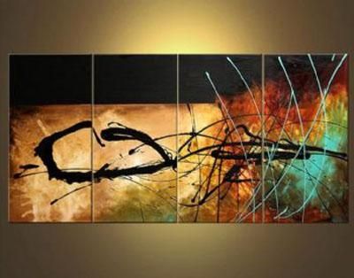 A Signal From Earth Abstract Oil Canvas Painting Wall Art With Intended For Abstract Oil Painting Wall Art (View 3 of 20)