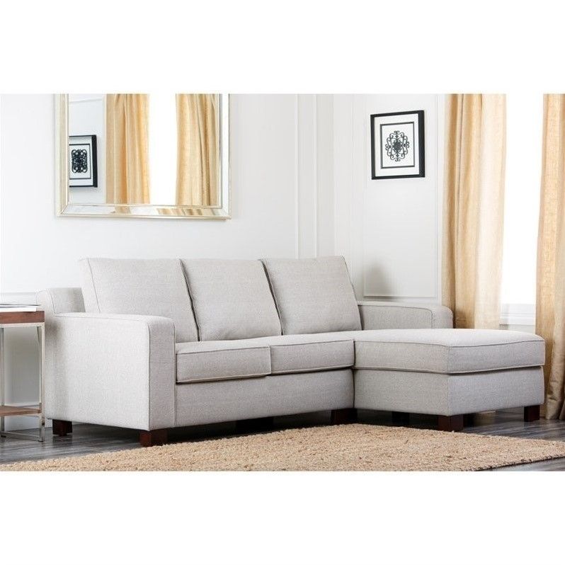 Abbyson Living Regina Fabric Sectional Sofa In Gray – Rl 1321 Gry For Regina Sectional Sofas (View 1 of 10)