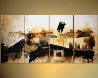Abstract Landscape Modern Canvas Oil Painting Wall Art With In Abstract Landscape Wall Art (View 1 of 20)
