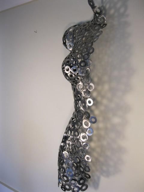 Abstract Modern Metal Sculpture Wall Artonly Art Studio On Zibbet Intended For Abstract Metal Sculpture Wall Art (View 5 of 20)