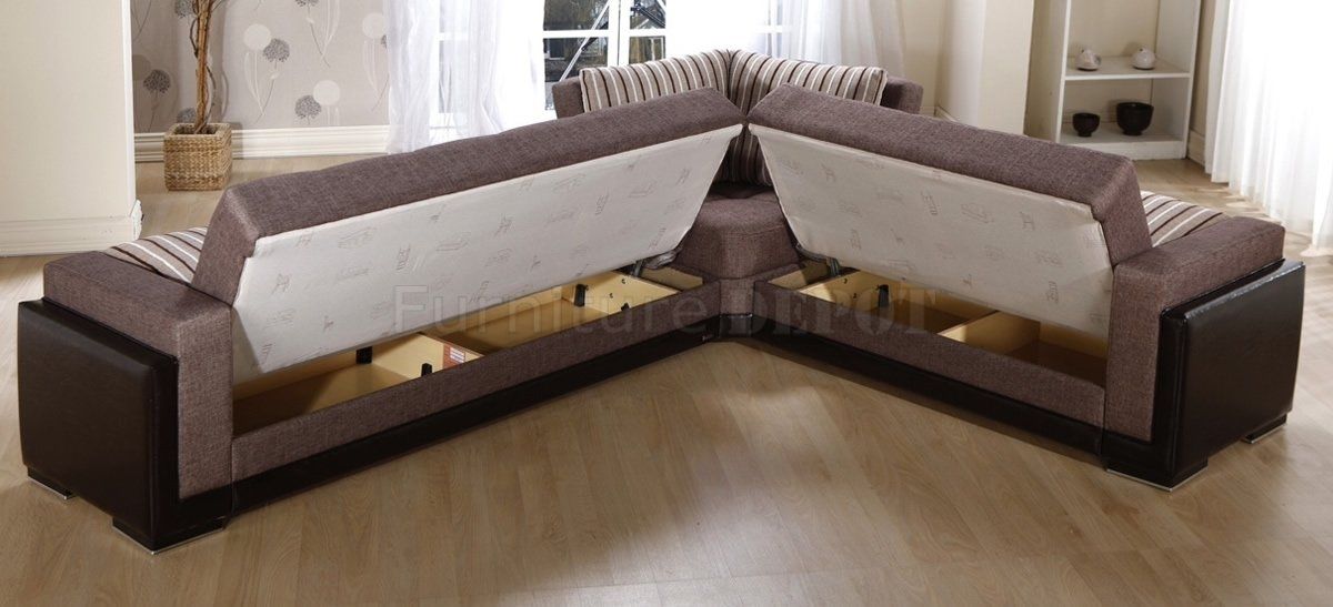 Amazing Leather Sofa Bed Sectional Canada Mjob Blog Regarding Inside Sectional Sofas That Turn Into Beds (View 9 of 10)