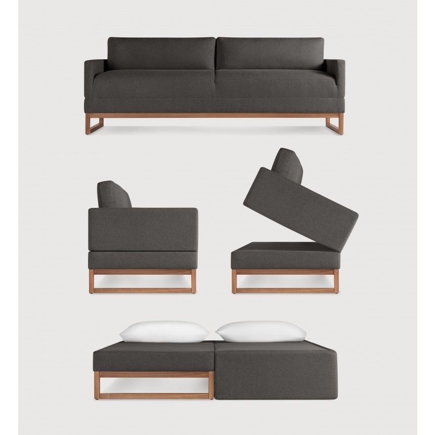 Blue Dot Convertible Sofa Sleeper – Diplomat | Industrial Design For Convertible Sofas (Photo 7 of 10)