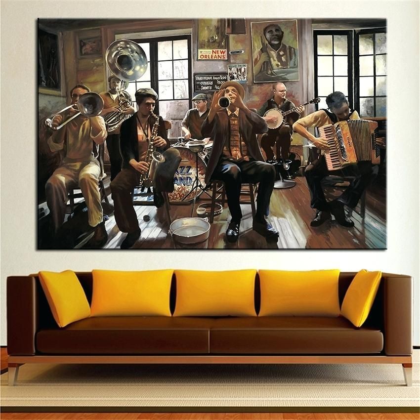 Bold Ideas Jazz Wall Art Metal Prints Stickers It Up Themed Band For Jazz Canvas Wall Art (View 10 of 20)