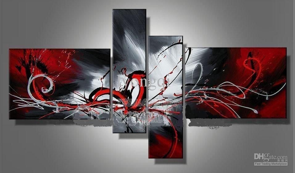 Buy Cheap Paintings For Big Save, Hand Painted Hi Q Modern Wall Pertaining To Oil Paintings Canvas Wall Art (View 6 of 20)