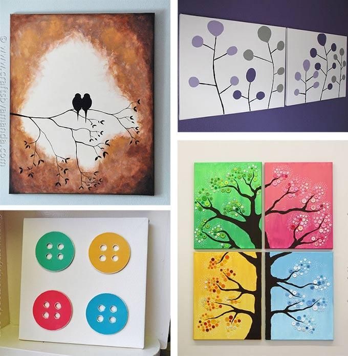 Canvas Wall Art Ideas: 30+ Canvas Tutorials Intended For Diy Canvas Wall Art (View 5 of 20)