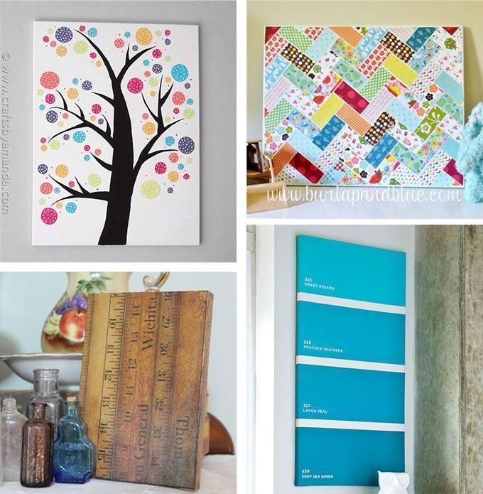 Canvas Wall Art Ideas: 30+ Canvas Tutorials Pertaining To Homemade Canvas Wall Art (View 1 of 20)