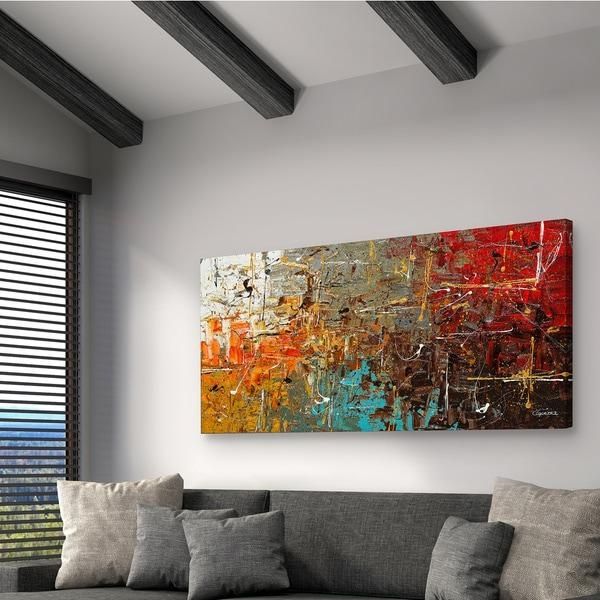 canvas rectangular abstract overstock guedez carmen safe sound painting paintings decor artwork prints furniture shopping decoration contemporary