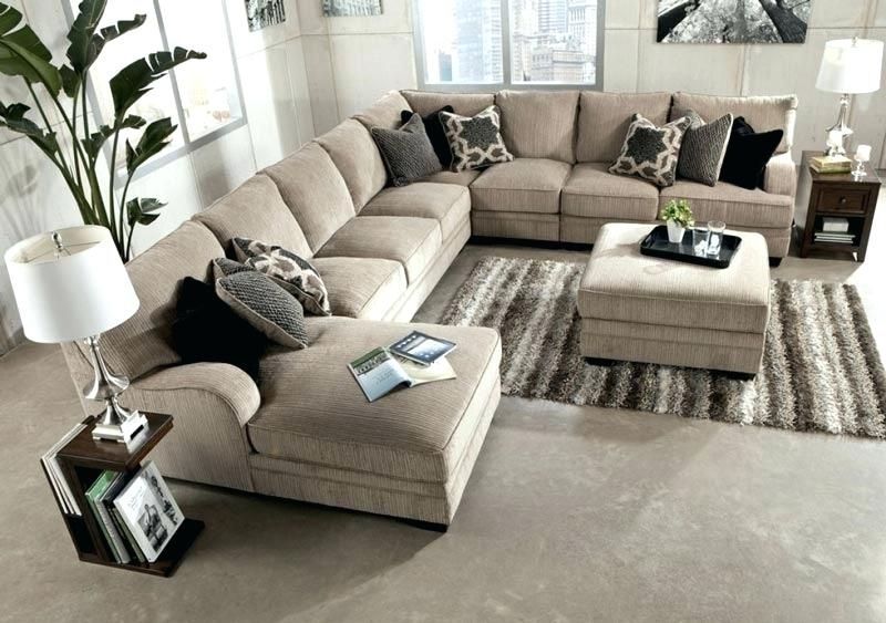 Chaise Lounge With Ottoman Excellent Large Sectional Sofa With Regarding Sectional Sofas With Chaise Lounge And Ottoman (Photo 3 of 10)