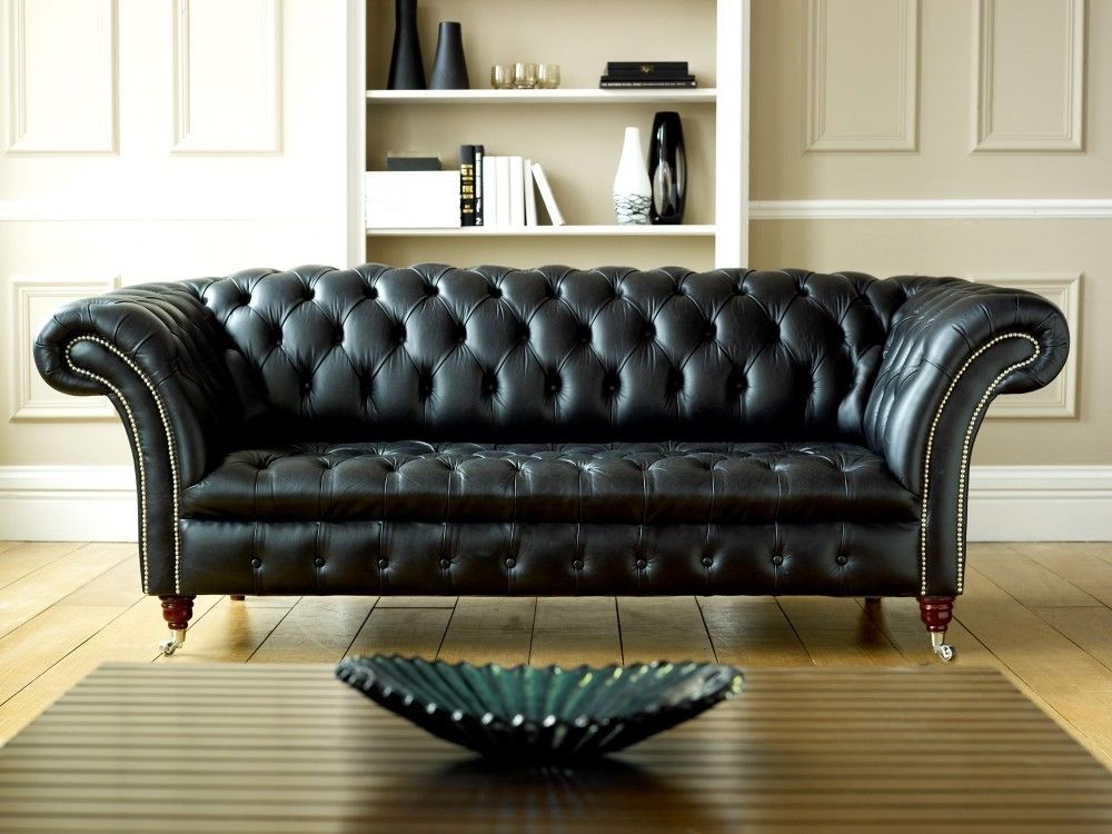 Collection In Chesterfield Tufted Leather Sofa Interiorvues With Within Tufted Leather Chesterfield Sofas (View 6 of 10)