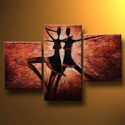 Dancing Couple I  Oil Painting Modern Canvas Wall Art With Regarding Dance Canvas Wall Art (View 14 of 20)