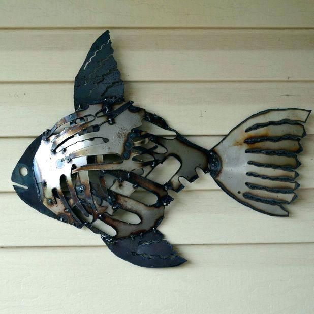 Decorative Metal Fish Wall Art Metal Fish Wall Art For Living Room Inside Abstract Metal Fish Wall Art (View 19 of 20)